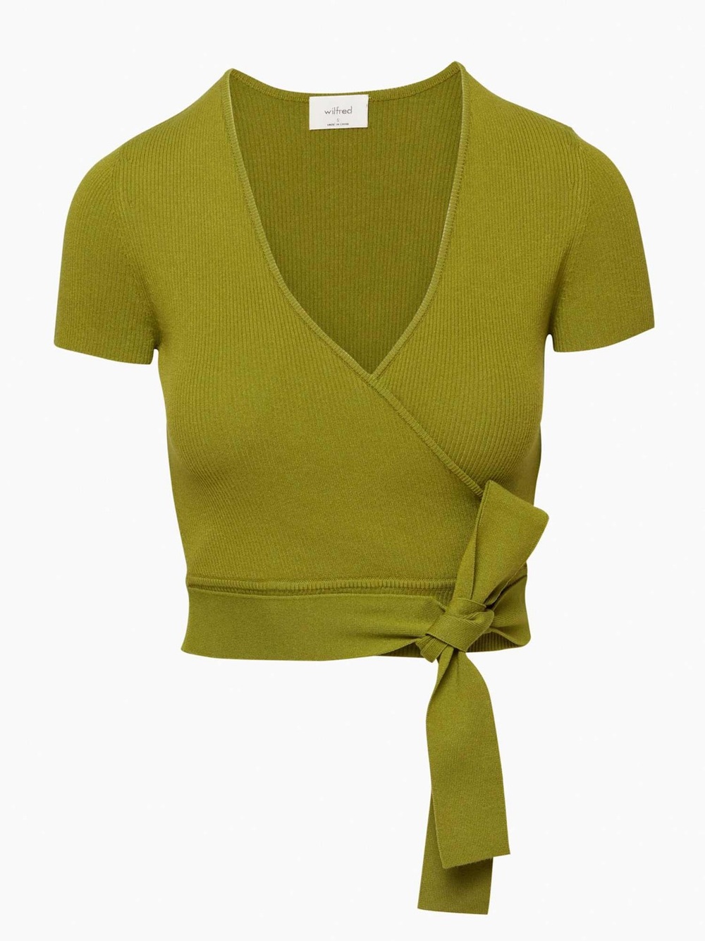 Aritzia Wilfred All Tied Up Sweater Crop - Picture 2 of 12